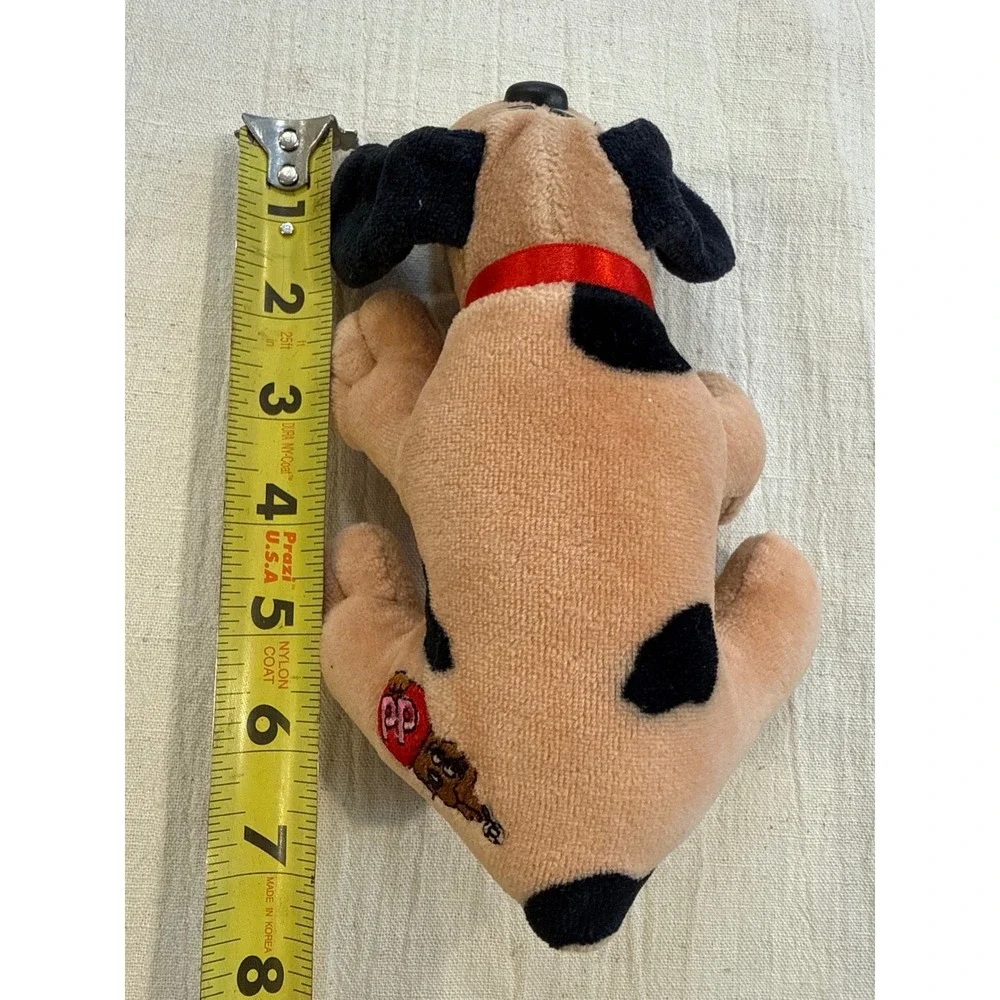 Vintage 1986 Tonka Pound Puppies Tan Black Spotted Dog Plush 8 Inch 9686